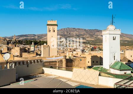 Marokko, Fez, Moschee und Universität Karaouiyn in Medina Stockfoto