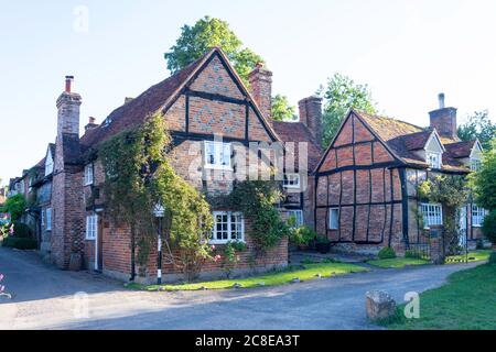 Fachwerk Häuschen, Turville, Buckinghamshire, England, Vereinigtes Königreich Stockfoto