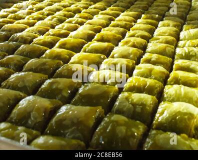 Türkische Süßigkeiten, Baklava, Süßigkeiten, Truthahn Stockfoto