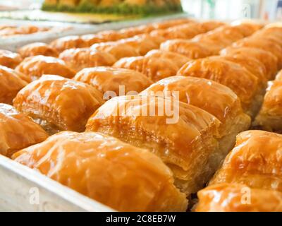 Türkische Süßigkeiten, Baklava, Süßigkeiten, Truthahn Stockfoto