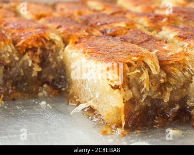 Türkische Süßigkeiten, Kadayif, Süßigkeiten, Truthahn Stockfoto