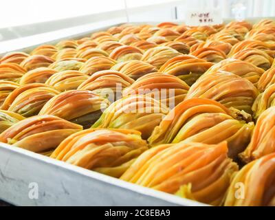 Türkische Süßigkeiten, Baklava, Süßigkeiten, Truthahn Stockfoto