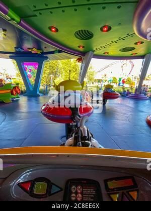 Orlando, FL/USA-11/27/19: Alien Swirls Fahrt im Toy Story Land im Hollywood Studios Park in Walt Disney World in Orlando, FL. Stockfoto