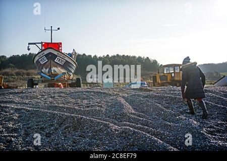 Weybourne Strand Nord norfolk england Stockfoto