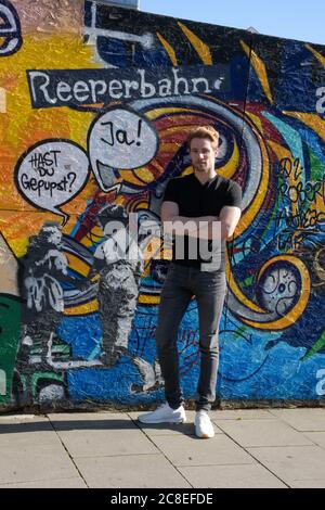 Schauspieler Christian Richard Bauer, Hamburg, Imperial Theatre, Ohnsorg Theatre, Reeperbahn, 23.07.2020 Stockfoto