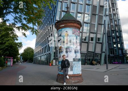 Schauspieler Christian Richard Bauer, Hamburg, Imperial Theatre, Ohnsorg Theatre, Reeperbahn, 23.07.2020 Stockfoto