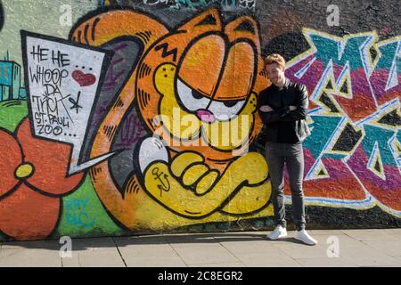 Schauspieler Christian Richard Bauer, Hamburg, Imperial Theatre, Ohnsorg Theatre, Reeperbahn, 23.07.2020 Stockfoto