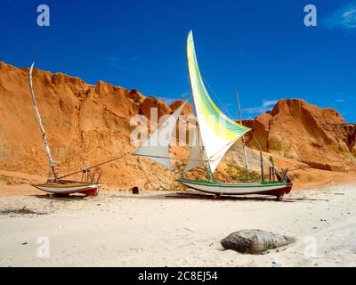 Strand von Canoa Quebrada, Ceara, Brasilien Stockfoto