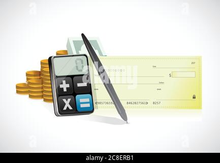 Geschäftskonzept Illustration Design auf weißem Hintergrund Stock Vektor