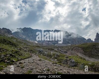 Traumhafte Wanderung zum Seebensee und Drachensee im Mieminger Gebirge bei Ehrwald in Tirol Stockfoto