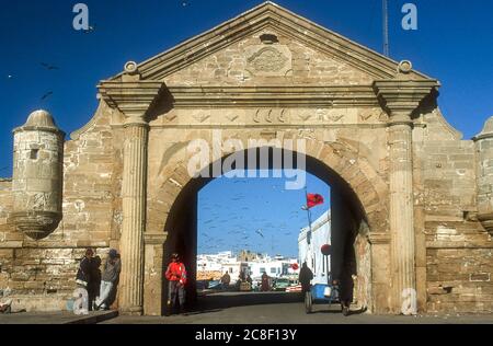 Essaouira, Marokko. Porte de la Marine (1769) Stockfoto