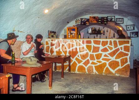 Matmata, Gabès, Tunesien. Star Wars Bar im troglodyten Hotel Sidi Driss, verbunden mit Star Wars-Filmschauplätzen Stockfoto