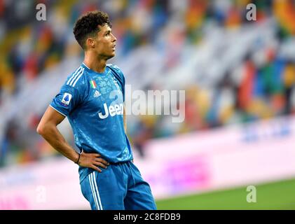 Udine, Italien. 23. Juli 2020. Während der Serie EIN Spiel zwischen Udinese und Juventus im Stadio Friuli, Udine, Italien am 23. Juli 2020. Foto von Simone Ferraro. Nur für redaktionelle Zwecke, Lizenz für kommerzielle Nutzung erforderlich. Keine Verwendung in Wetten, Spielen oder Publikationen einzelner Vereine/Vereine/Spieler. Kredit: UK Sports Pics Ltd/Alamy Live Nachrichten Stockfoto