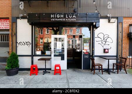 High Lúa Vietnamese Kitchen, 182 S 2. St, Brooklyn, New York, NYC Foto von einem vietnamesischen Restaurant im Stadtteil Williamsburg. Stockfoto