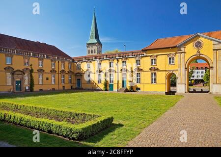 Universität Osnabrück, Schloss- und Schlossgarten, Deutschland, Niedersachsen, Osnabrück Stockfoto