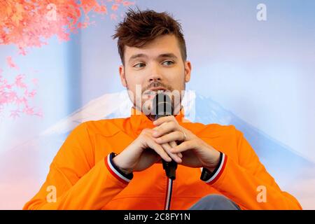 Arnhem, Niederlande. Juli 2020. ARNHEM, 24-07-2020, Niederlande, Papendal, dutchnews, Presseterminal "One year to Tokyo", para-Schwimmtrainer Sander Nijhuis während des Pressetermins im Papendal Credit: Pro Shots/Alamy Live News Stockfoto