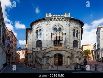 Geographie / Reisen, Monaco, der Justizpalast macht für ein Interessantes Zentrum Stück in den Straßen der Altstadt o, No-Tourismus-Werbung-Nutzung Stockfoto