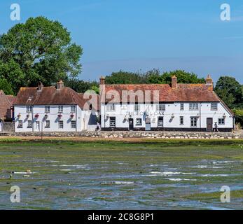 Das Royal Oak Public House in Langstone Harbor, Hampshire UK Stockfoto