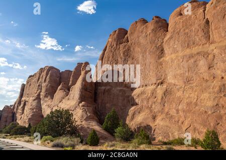 Felsformation im Arches National Park, USA Stockfoto