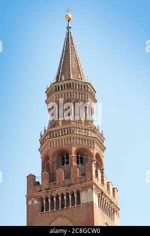 Italien, Lombardei, Cremona, Kathedrale die Torrazzo Glockenturm Stockfoto