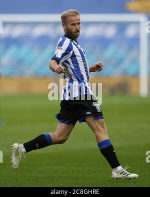 SHEFFIELD, ENGLAND. 22. JULI - Barry Bannan von Sheffield Mittwoch während des Sky Bet Championship Spiels zwischen Sheffield Mittwoch und Middlesbrough in Hillsborough, Sheffield am Mittwoch 22. Juli 2020. (Quelle: Mark Fletcher, Mi News ) Stockfoto