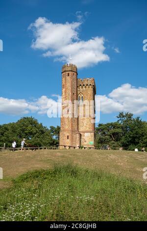 Leith Hill Tower, Surrey, England, Großbritannien, im Sommer Stockfoto