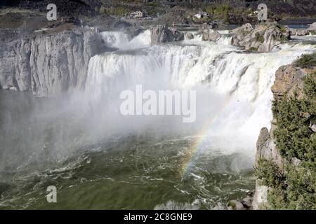 Shoshone Falls, "die Niagra-Fälle des Westens", in Twin Falls, Idaho, USA. Stockfoto