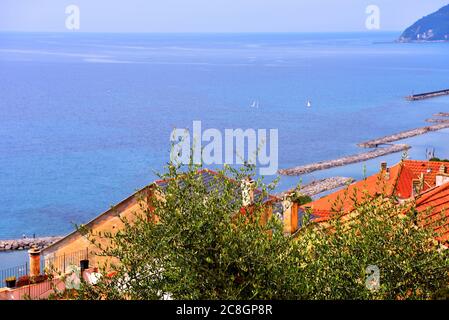 Blick auf cervo ligurischen Dorf in der Provinz imperia Italien Stockfoto