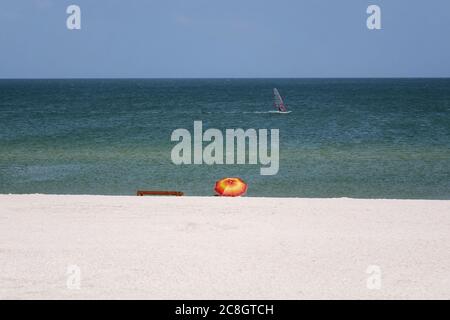 Drei Farben des Sommerstrands Stockfoto