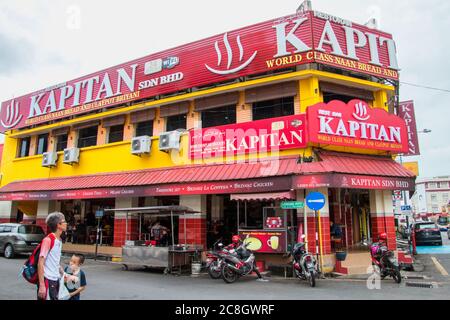 Geschäfte auf dem Markt in Little india Street, george Stadt, penang, malaysia, asien, china Stadt, penang Straßen und Denkmäler Stockfoto