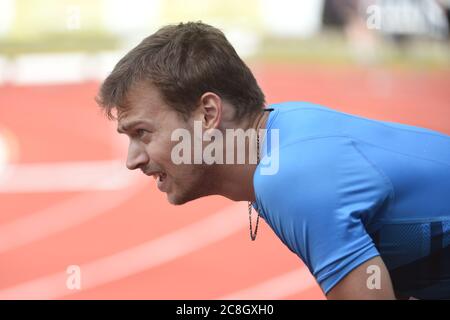 Bern, Wankdorf. Juli 2020. 24.07.2020, Bern, Wankdorf Stadion, Leichtathletik: Citius Champs Bern Meeting, Christoph Lemaitre (Frankreich). Kredit: SPP Sport Presse Foto. /Alamy Live Nachrichten Stockfoto