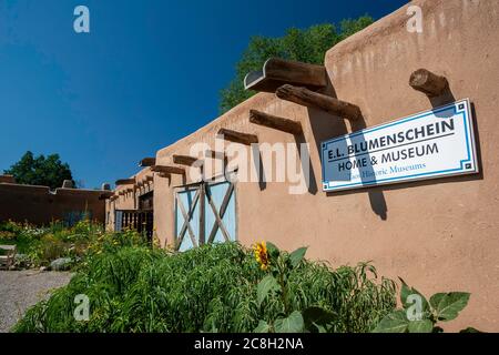 Blumenschein Haus und Museum, Taos, New Mexico USA Stockfoto