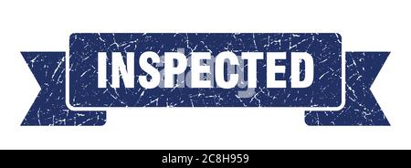 Inspizierte Band Zeichen. Inspizierte vintage Retro-Band. Stock Vektor