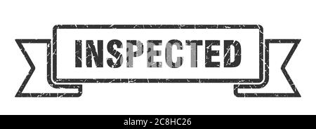Inspizierte Band Zeichen. Inspizierte vintage Retro-Band. Stock Vektor