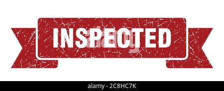 Inspizierte Band Zeichen. Inspizierte vintage Retro-Band. Stock Vektor