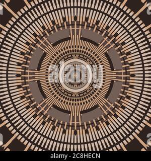 Schöner Kreis ethnischen Hintergrund Stock Vektor