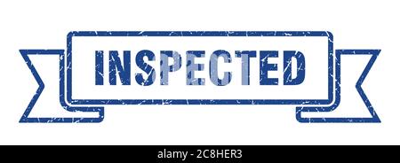 Inspizierte Band Zeichen. Inspizierte vintage Retro-Band. Stock Vektor