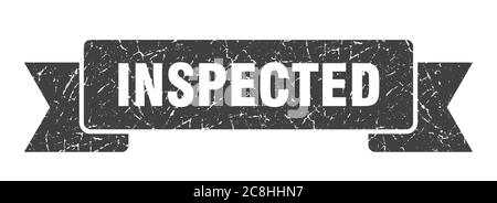 Inspizierte Band Zeichen. Inspizierte vintage Retro-Band. Stock Vektor