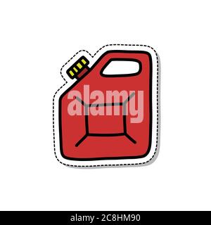 Kanister Doodle Symbol, Vektor-Illustration Stock Vektor