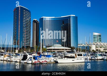 Marriott Hotel in Embarcadero Marina, San Diego, Kalifornien, USA Stockfoto