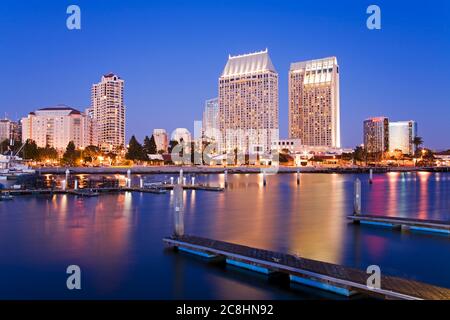 Thunfisch Harbor & Hyatt Hotel, San Diego, Kalifornien, USA Stockfoto