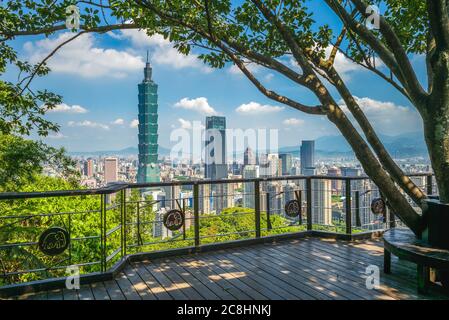 Panoramablick auf Taipei City in taiwan Stockfoto