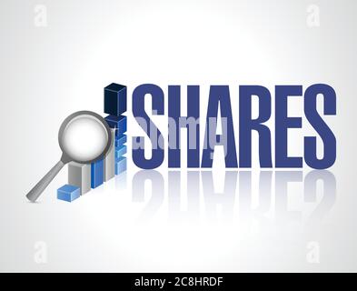 Teilt das Grafikdesign von Geschäftsdiagrammen auf weißem Hintergrund Stock Vektor