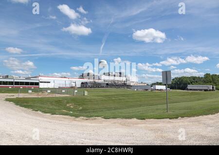 Tyson Foods Schweinefleischverarbeitungsanlage in Columbus Junction, Iowa, USA Stockfoto