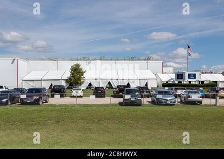 Tyson Foods Schweinefleischverarbeitungsanlage in Columbus Junction, Iowa, USA Stockfoto