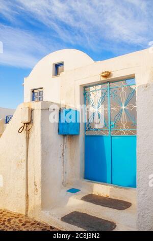 Allgemeine Architektur Details, Oia, Santorini Stockfoto