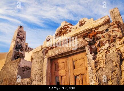 Allgemeine Architektur Details, Oia, Santorini Stockfoto