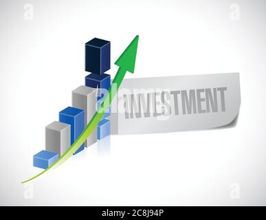 Business Investment Zeichen Illustration Design auf weißem Hintergrund Stock Vektor