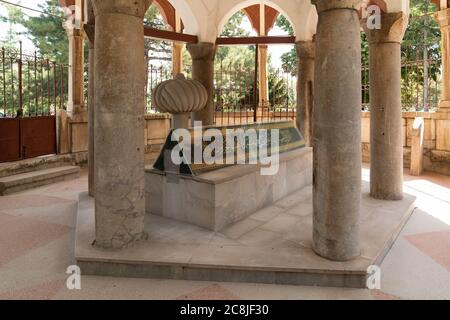 Aksehir, Konya/Türkei - Juli 18 2020: Mausoleum von Nasreddin Hodja. Stockfoto