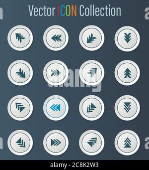 Pfeile, Symbole gesetzt Stock Vektor